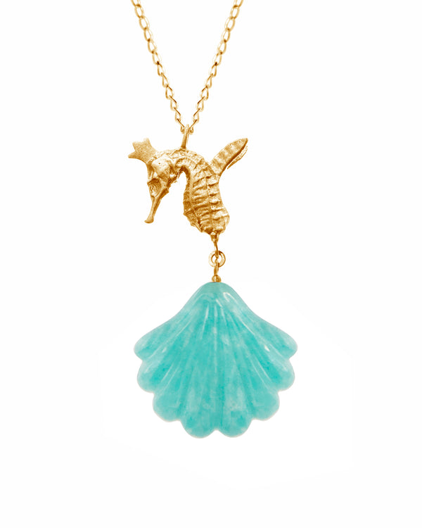 Little Mermaid "Mint Shell Hippo Pendant"