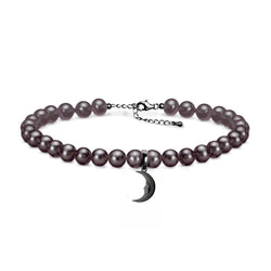 Lunula Dark Moon Pearl bracelet