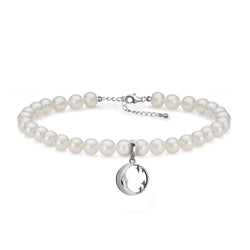 Lunula Light Moon & Stars Pearl bracelet