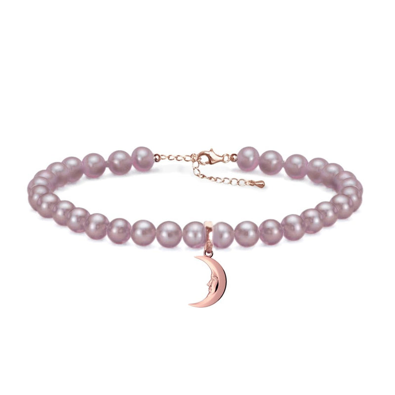 Lunula Rose Moon Pearl bracelet