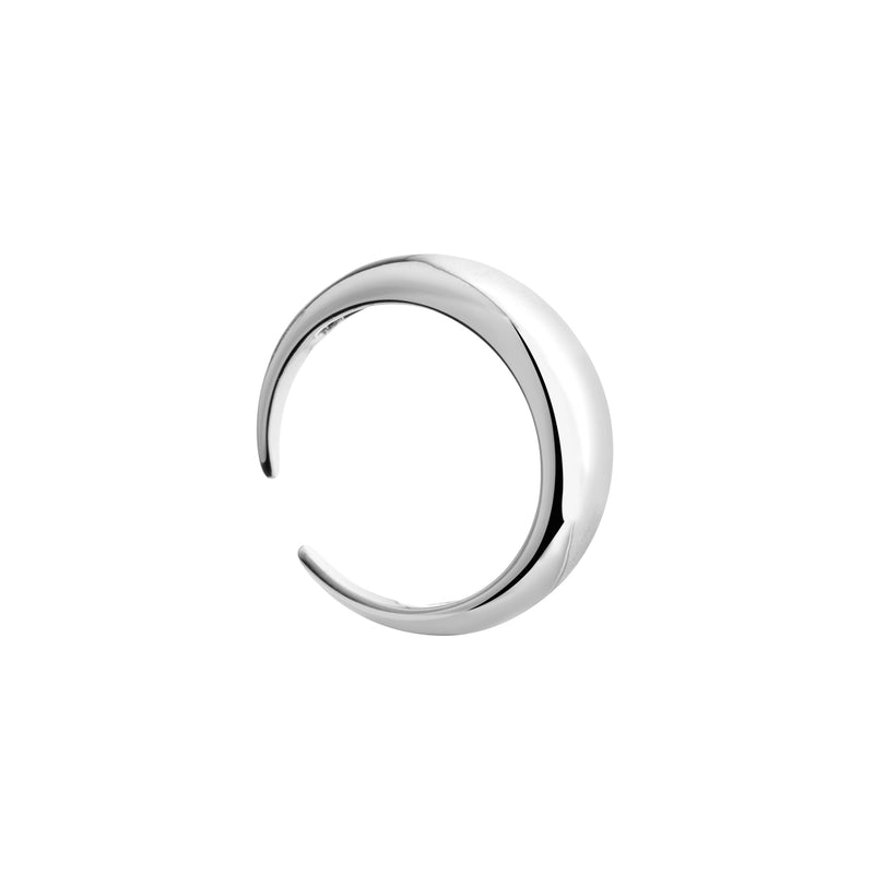 Moonlight resizable silver ring