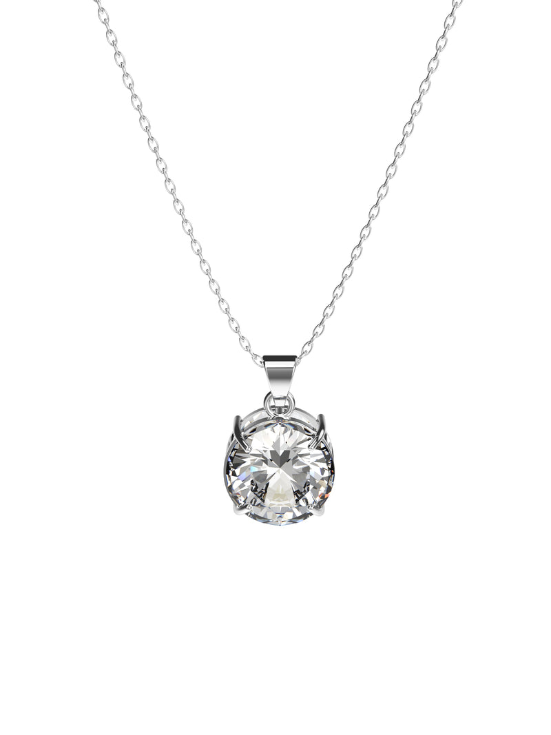 Necklace "Solitary Diamond"