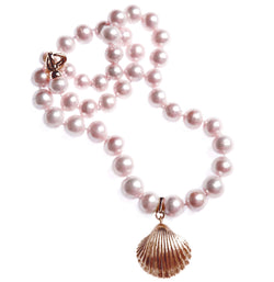 Rose Pearl Moon Royal Necklace