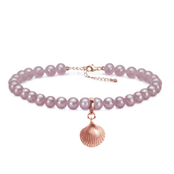 Rose Pearl Moon Bracelet