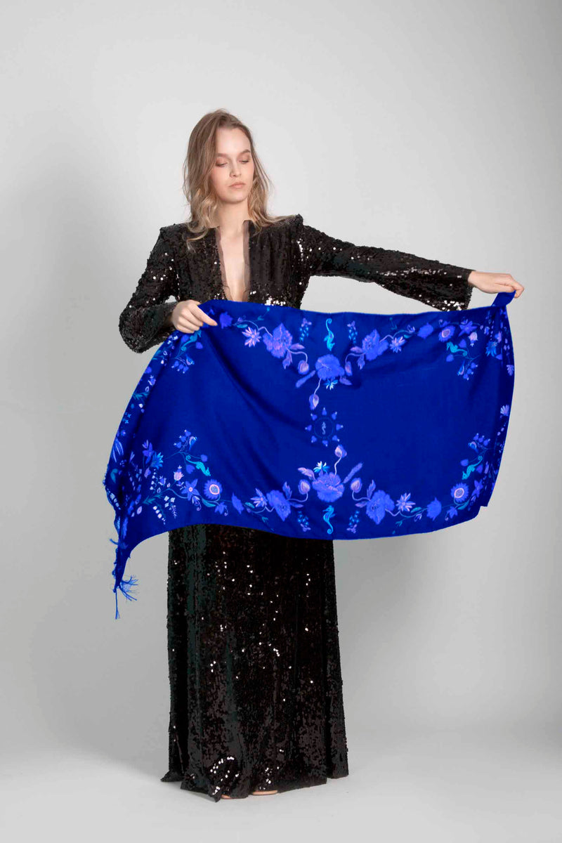 Unimoon Wool-Silk Blend Shawl