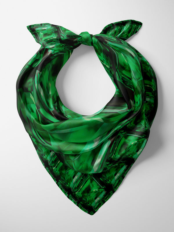 Mineralia Emerald Silk Scarf