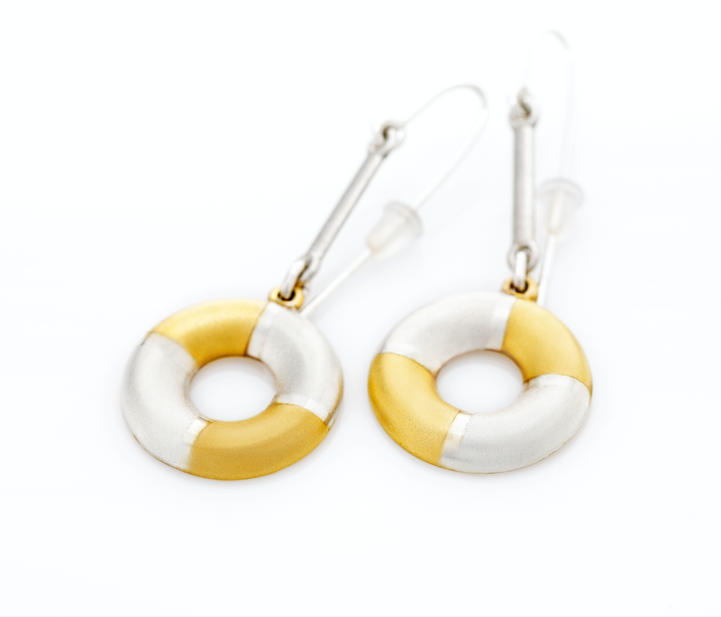 Earrings "Lifebuoy"