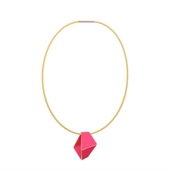 Folded Necklace "Magenta"