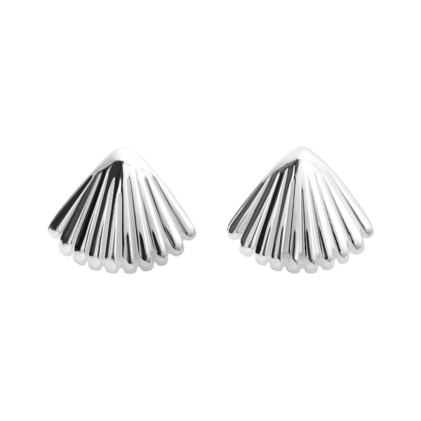 Seashell Silver Stud earrings
