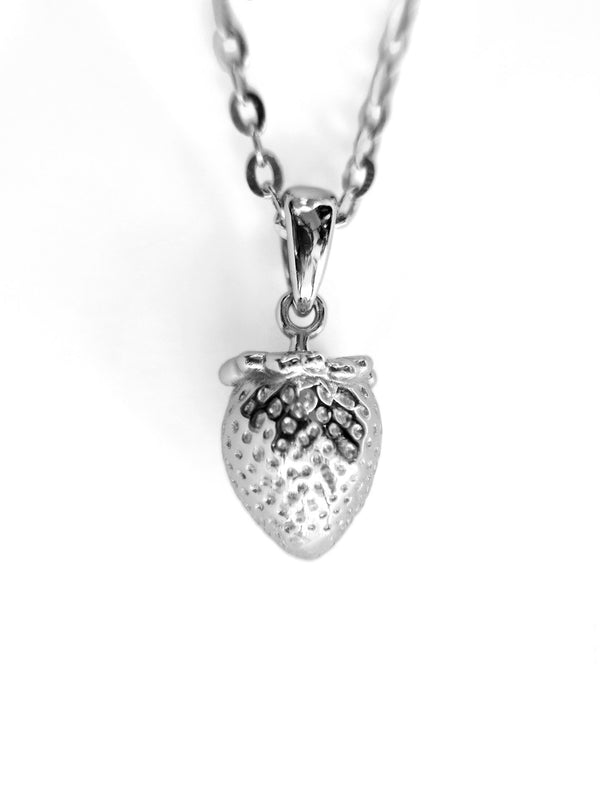 Strawberry Silver Pendant