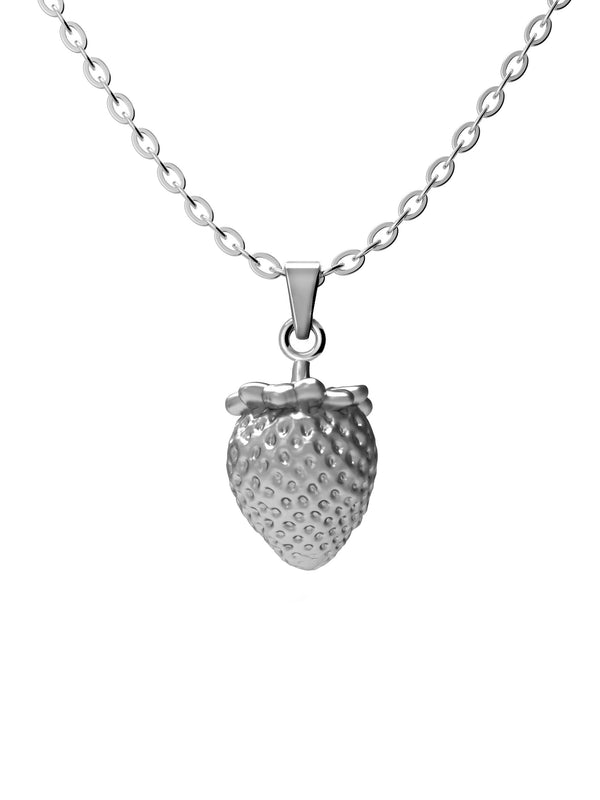 Strawberry Silver Pendant