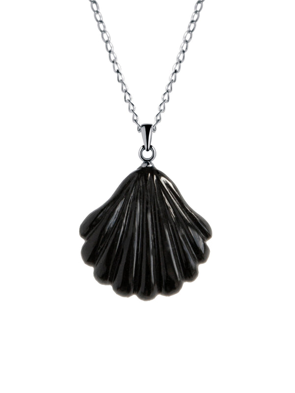 Little Mermaid "Black Mermaid Shell Grand Pendant"