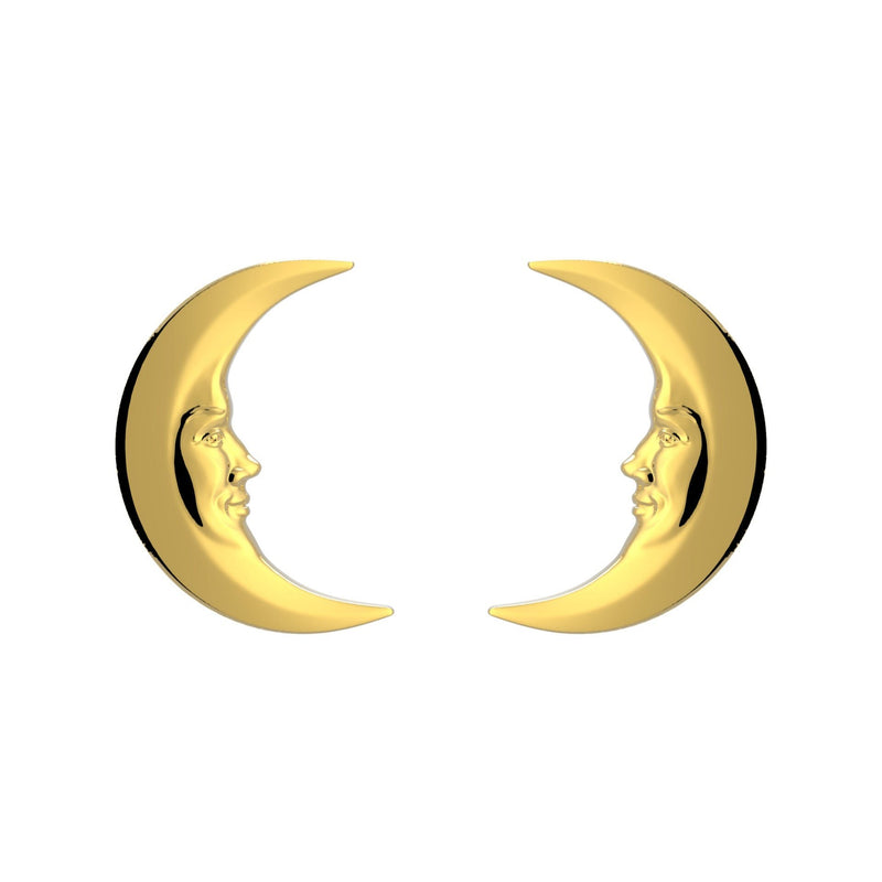 Lunula Gold Moon earrings