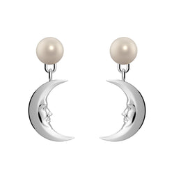 Lunula Light Moon Pearl earrings