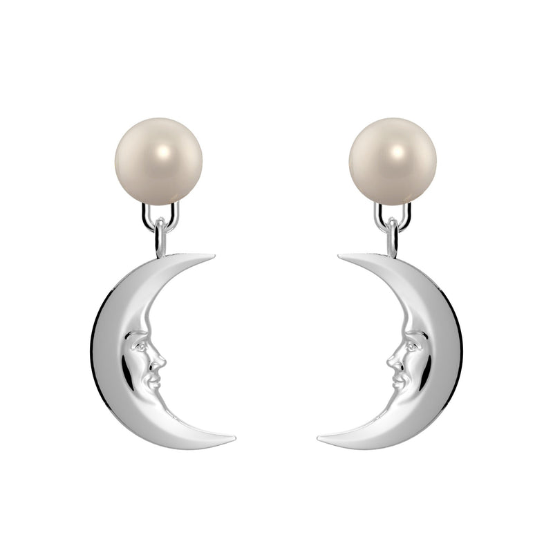 Lunula Light Moon Pearl earrings