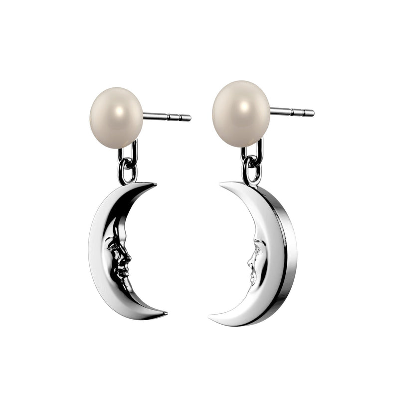 Lunula Light Moon Pearl earrings