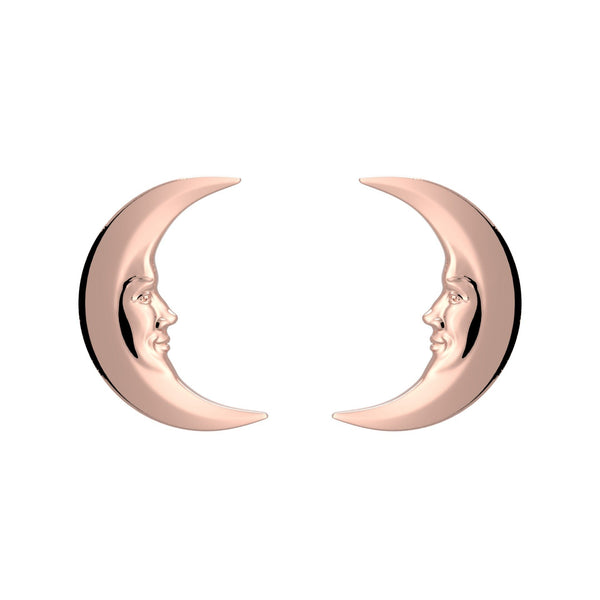 Lunula Rose Moon earrings