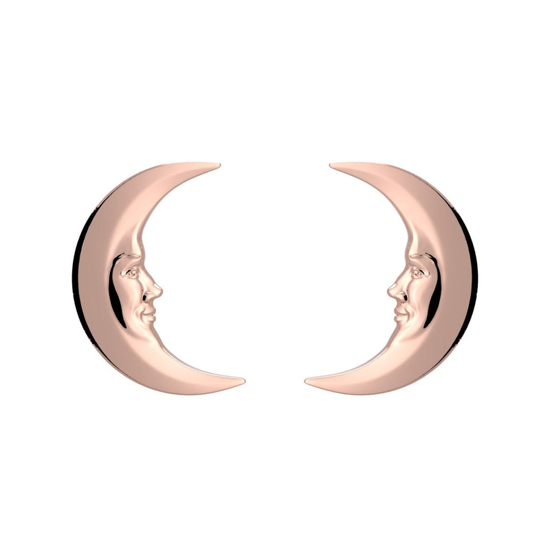 Lunula Rose Moon earrings