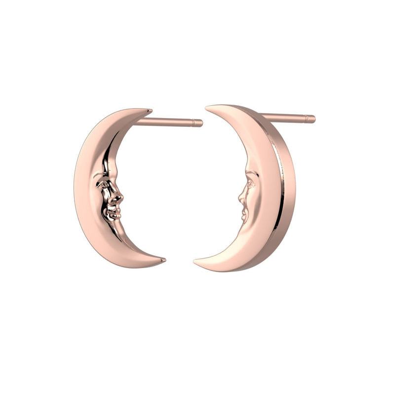 Lunula Rose Moon earrings