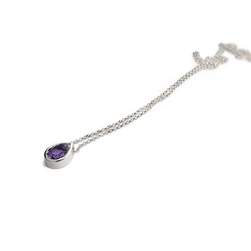Amethyst Pendant in Sterling Silver - Ehestu's Special Edition