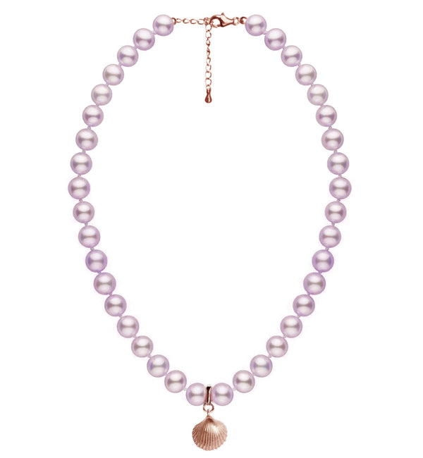 Rose Pearl Moon Grand Necklace