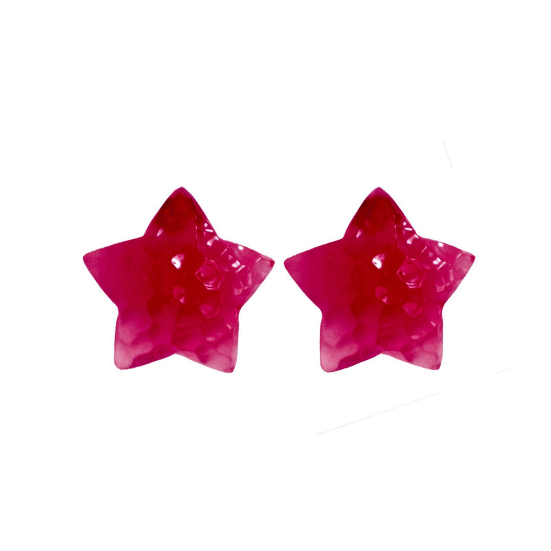 Little Mermaid "Crimson Mermaid Star earrings"