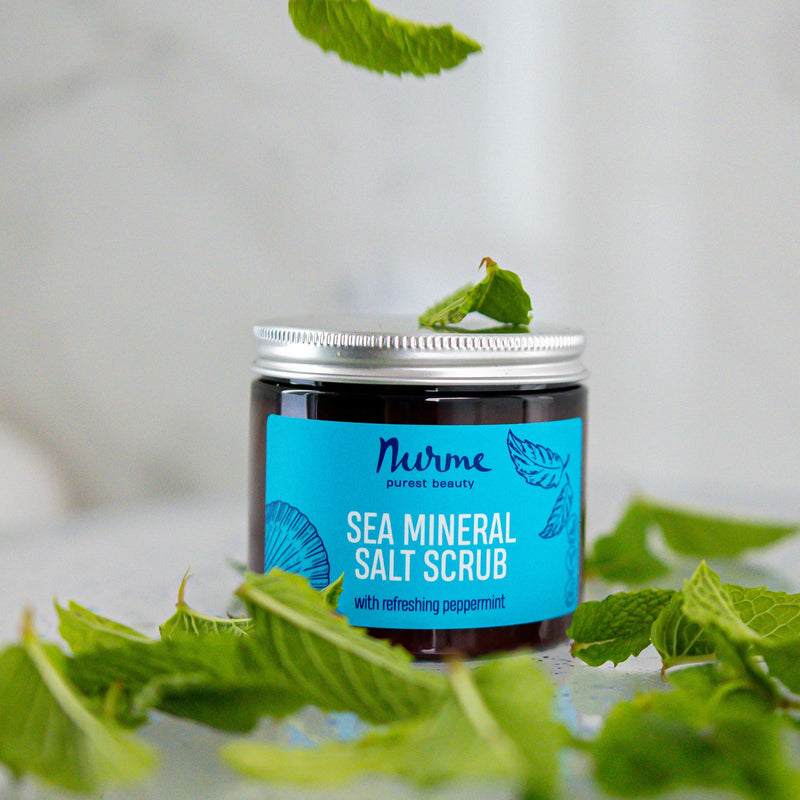 Sea Mineral Salt Scrub with Refreshing Peppermint