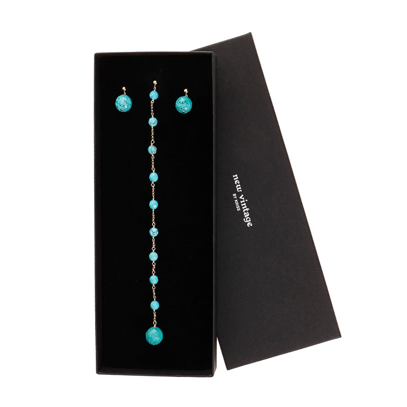 Earrings "Trinity" Turquoise