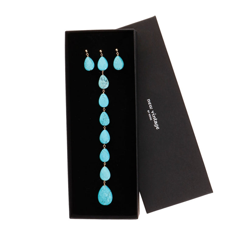 Earrings "Trinity" Turquoise