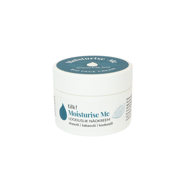 Moisturise Me face cream with shea butter for dry skin