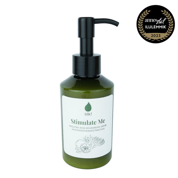 Stimulate Me AHA body lotion with grapefruit and red algae extract