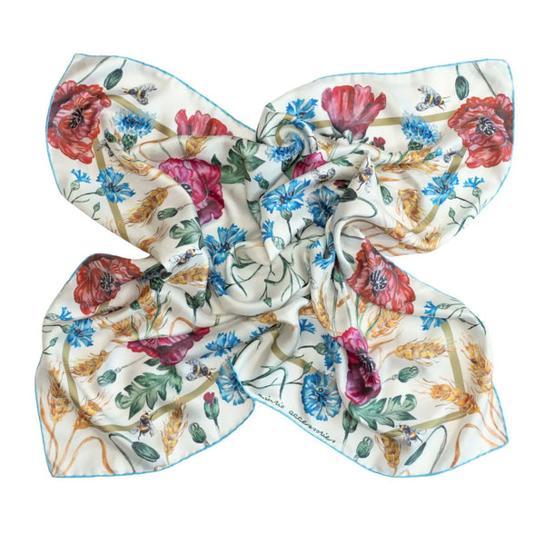 SÜDAMEGA EESTILE SILK SCARF