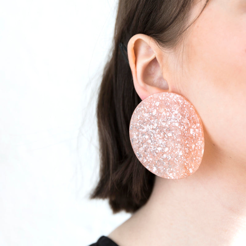 EcoSOHO Earrings "Peach" M