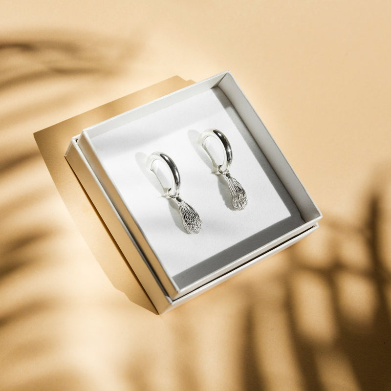 Earrings Spruce Round Silver