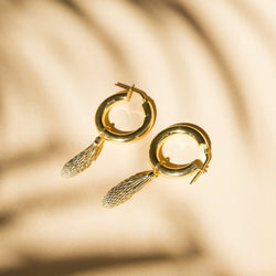 Earrings Spruce Round Gold