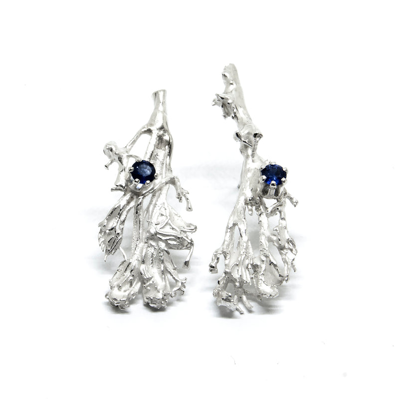 Earrings "MOSSI" with Sapphires - Ehestu's Special Edition
