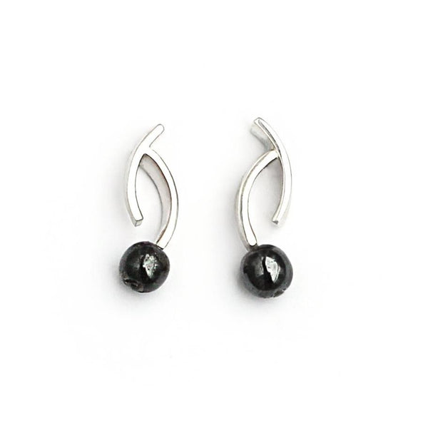 Earrings "Berry" with hematites