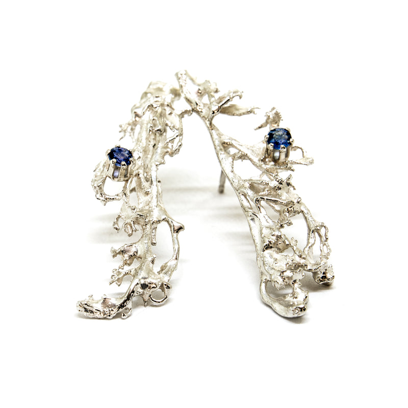EARRINGS "MOSSI" WITH SAPPHIRES - EHESTU'S SPECIAL EDITION