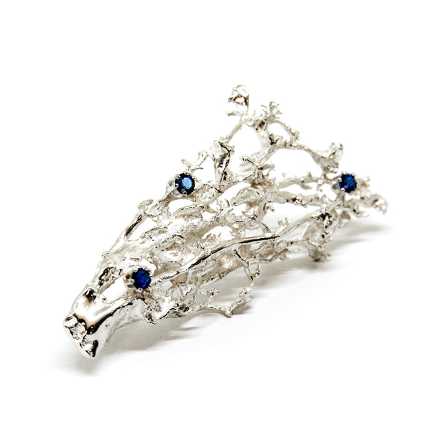 Brooch "MOSSI" with Sapphires - Ehestu's Special Edition