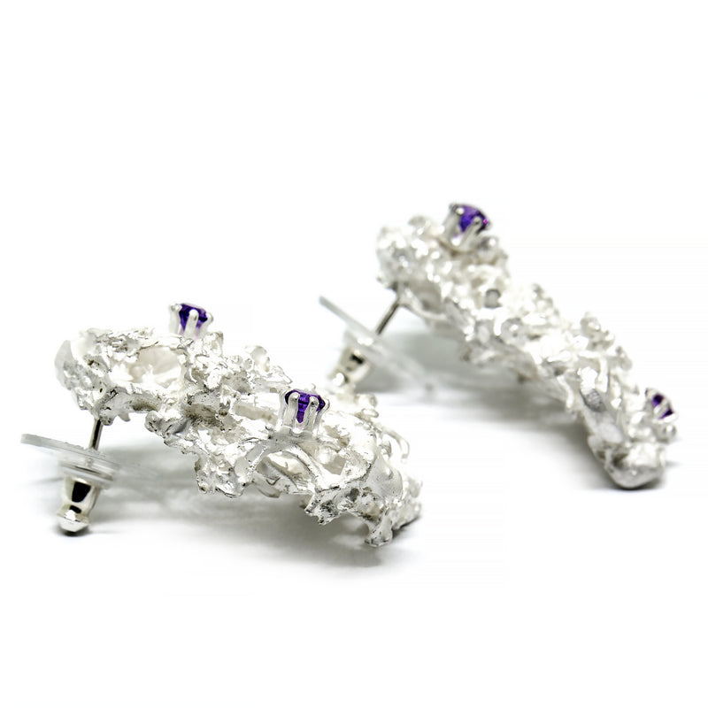 Earrings "Mossi" with Amethysts - Ehestu's Special Edition