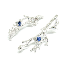 Earrings "MOSSI" with Sapphires - Ehestu's Special Edition