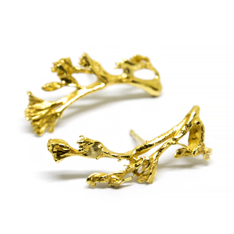 Gold earrings "MOSSI"