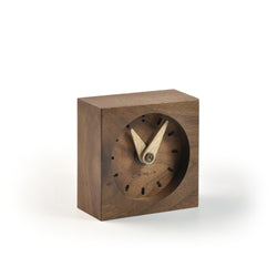 Wooden Desk Clock "Walnut"