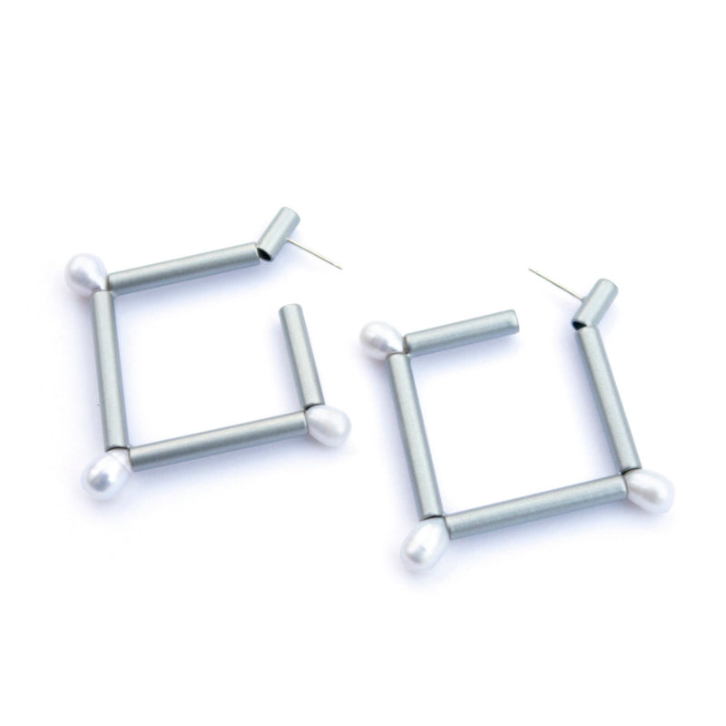 Square 2 Earhoops - Limited Edition