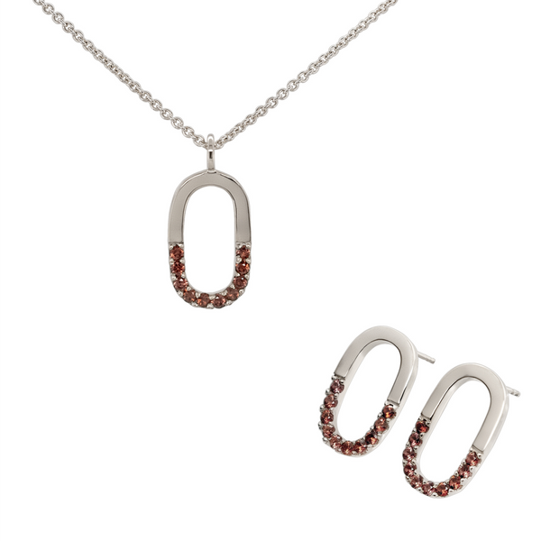 Set in Silver with Garnets - Ehestu's Special Edition
