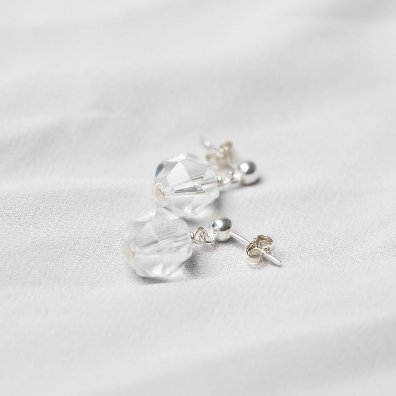 Coco Sharp Earrings "Clear Crystal"