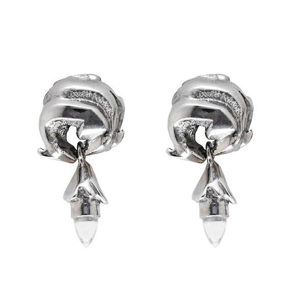 Earrings “Moonstone couple of deers”