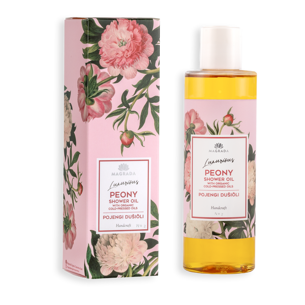 PEONY SHOWER OIL WITH ORGANIC FRUIT OILS