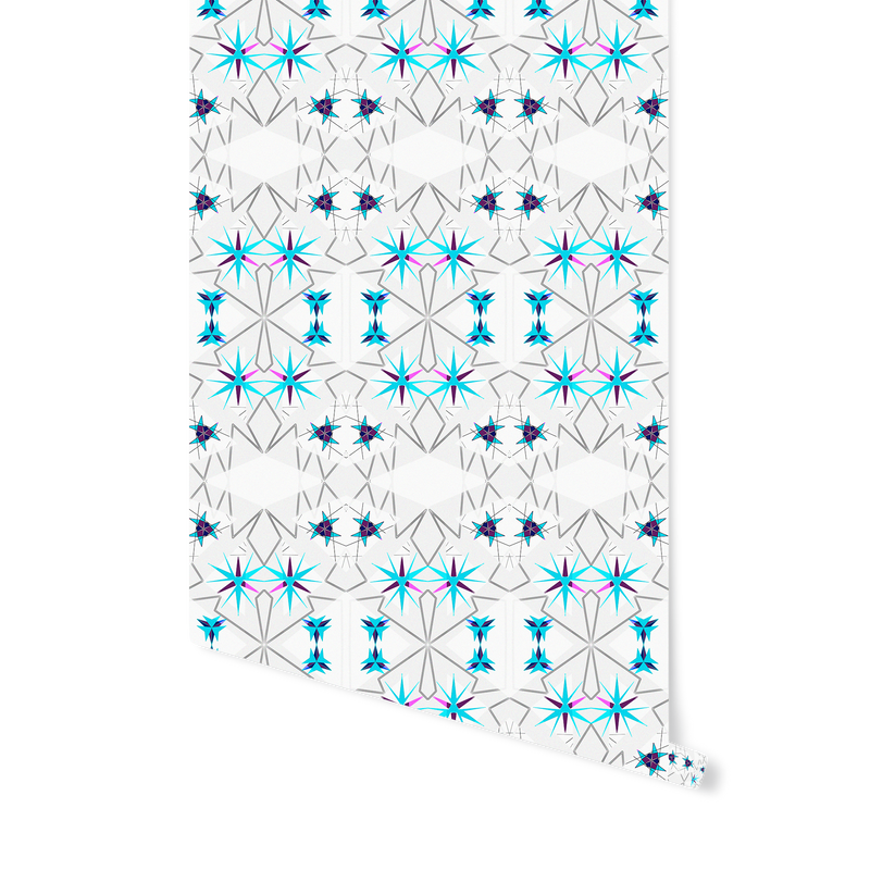 Wallpaper "Nordic Stars Blue"