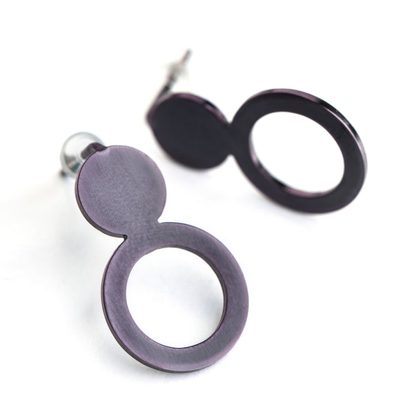 Earrings "Arc Purple"